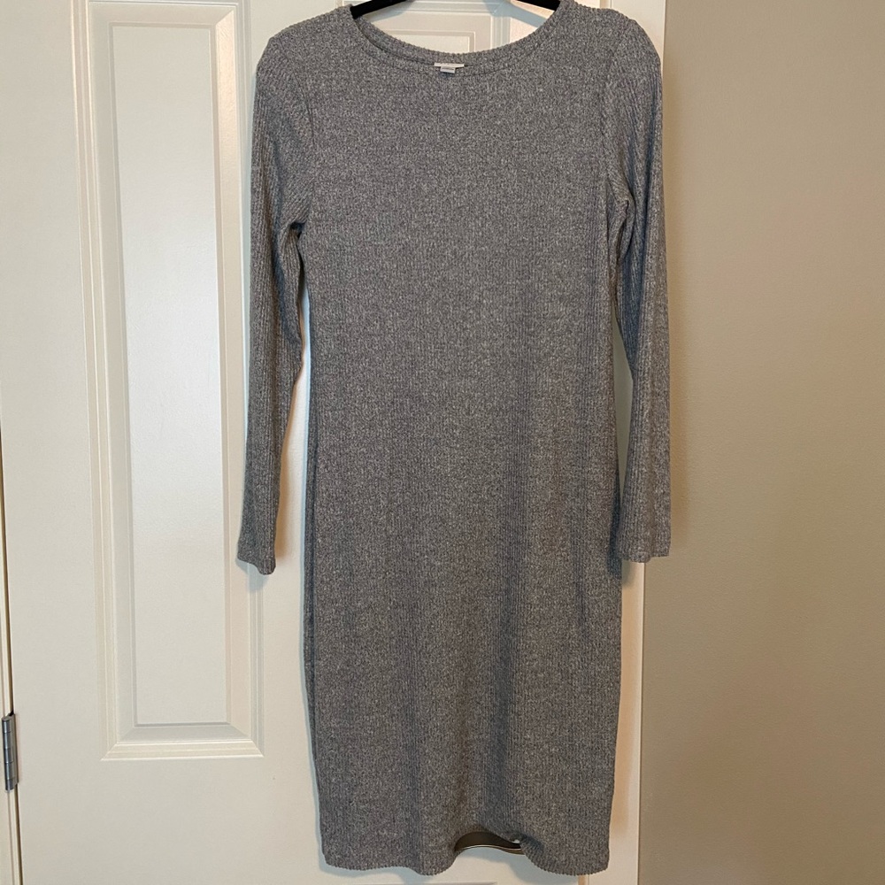 Light grey sweater dress